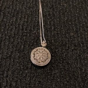 Silver locket necklace